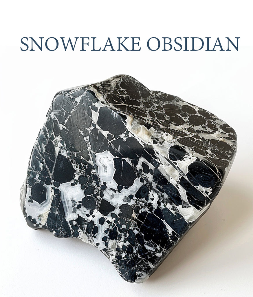 Snowflake Obsidian Wand Pendant: Embrace Transformation and Growth Image 1