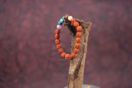 7-Chakra Rudraksha Bracelets