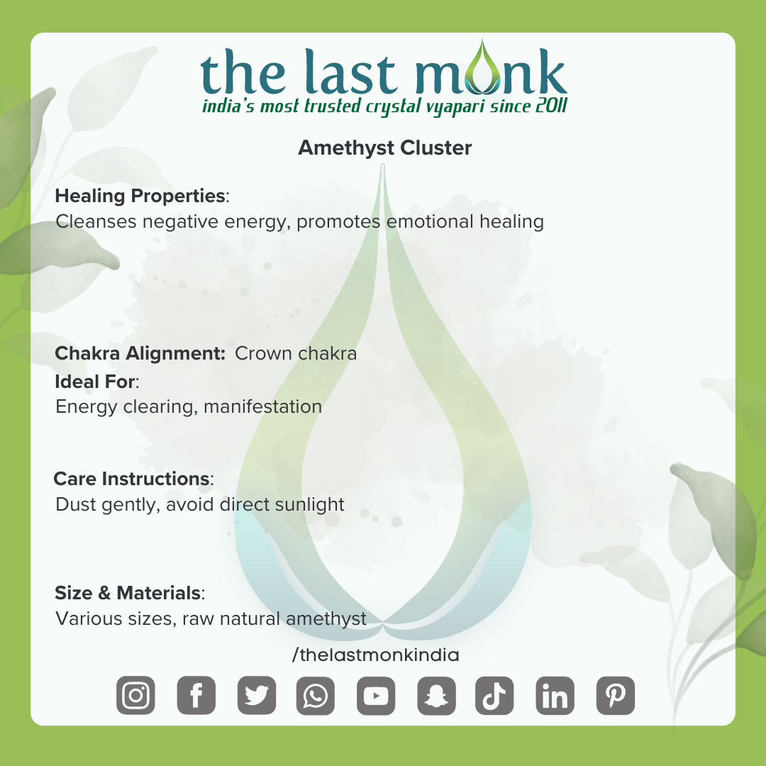 Amethyst Cluster : Awaken Your Inner Peace and Spiritual GrowthThe Last Monk