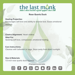 Rose Quartz Duck : The Stone of Love and HarmonyThe Last Monk