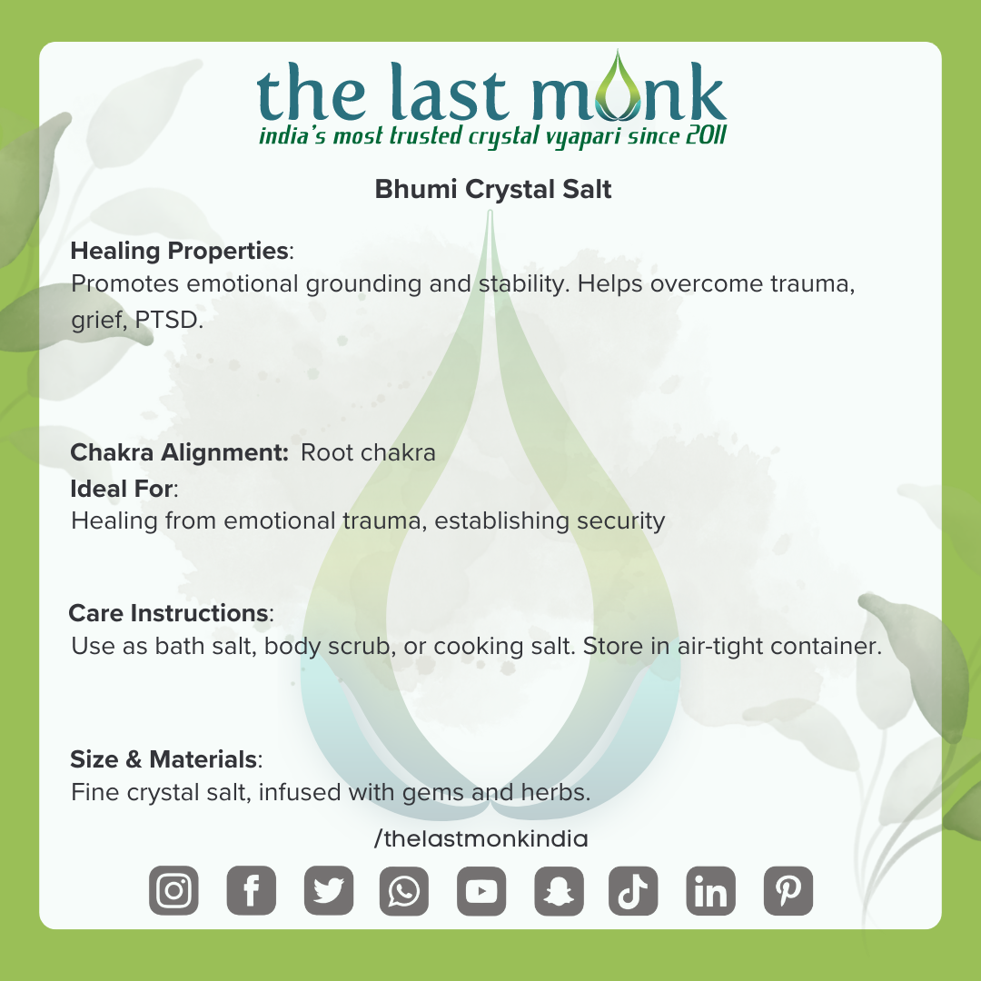 Crystal Infused Salt for Cleansing and Charging The Last Monk