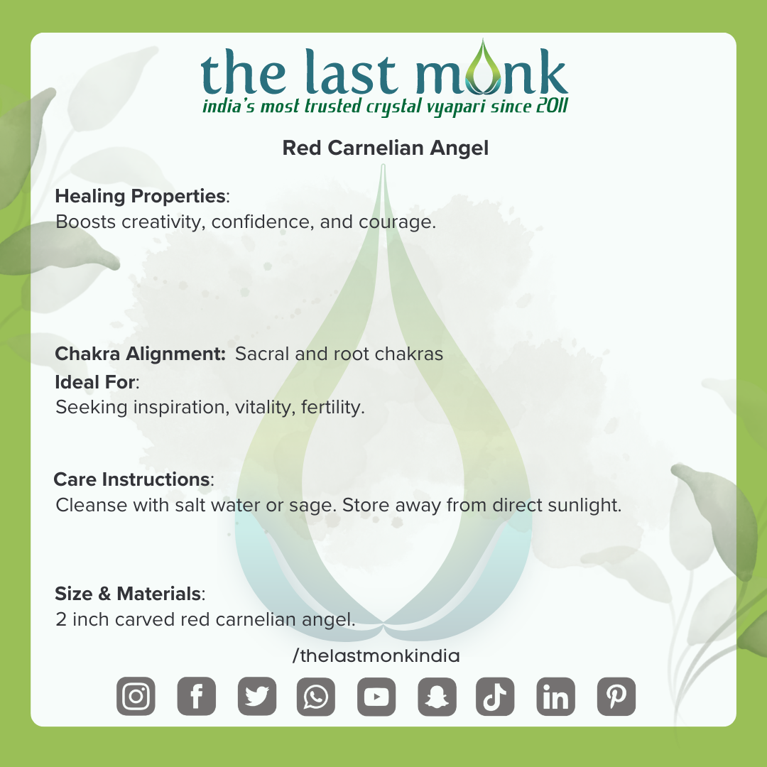 Red Carnelian Angel : Ignite Your Passion and VitalityThe Last Monk