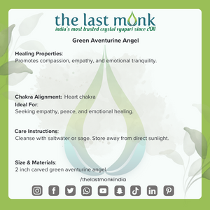 Green Aventurine Angel : The Stone of Opportunity and AbundanceThe Last Monk