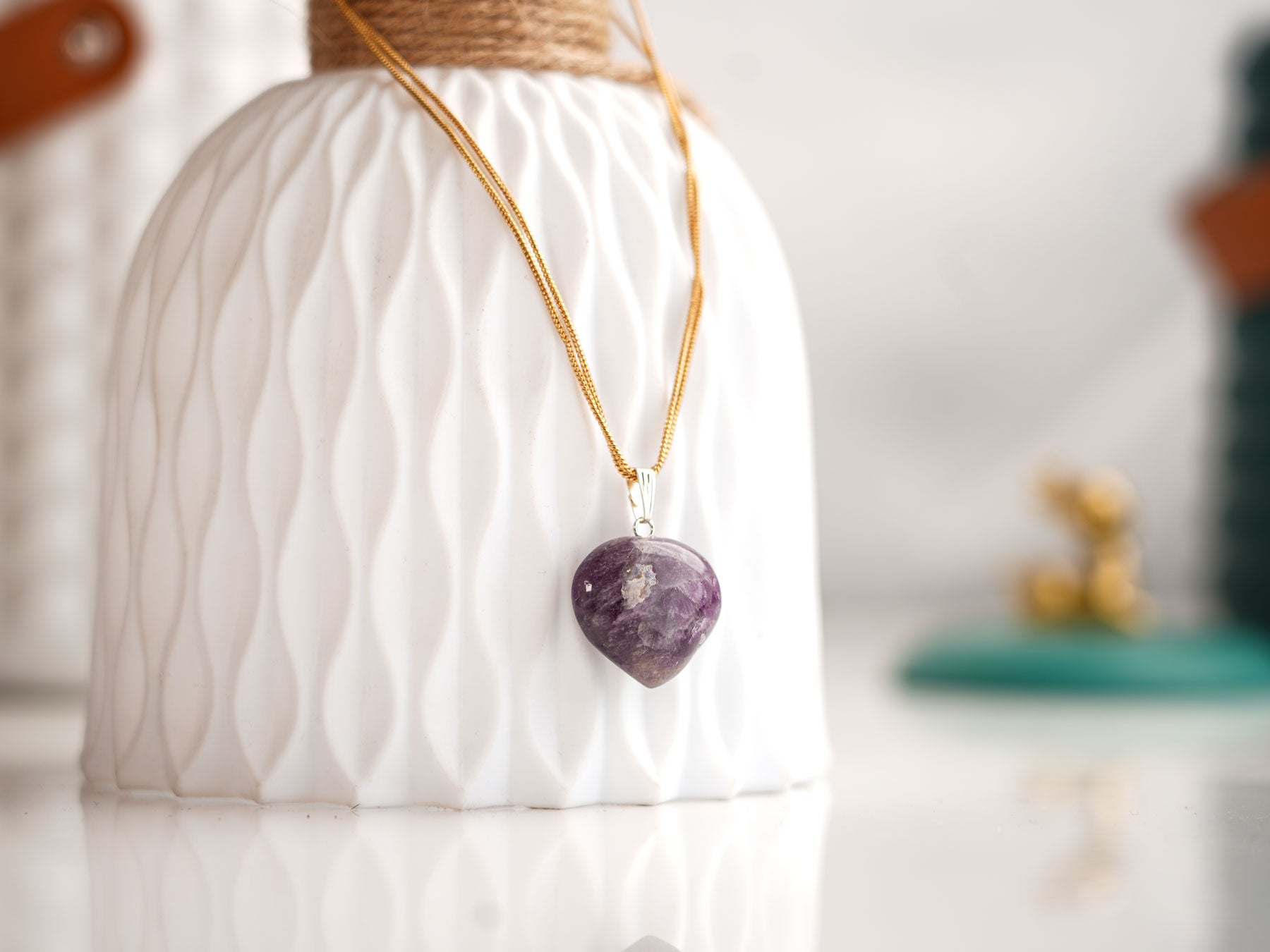 Amethyst Heart Pendant: Embrace Inner Peace and Harmony