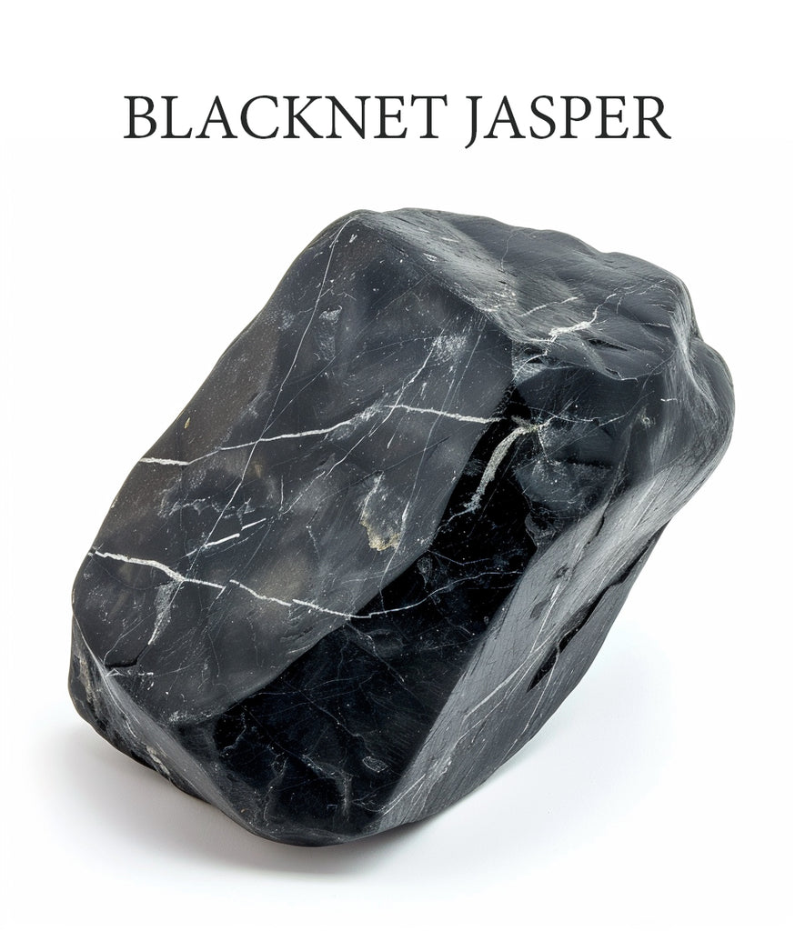 Black Net Stone Bracelet: Intricate Elegance and Grounded Style Image 1