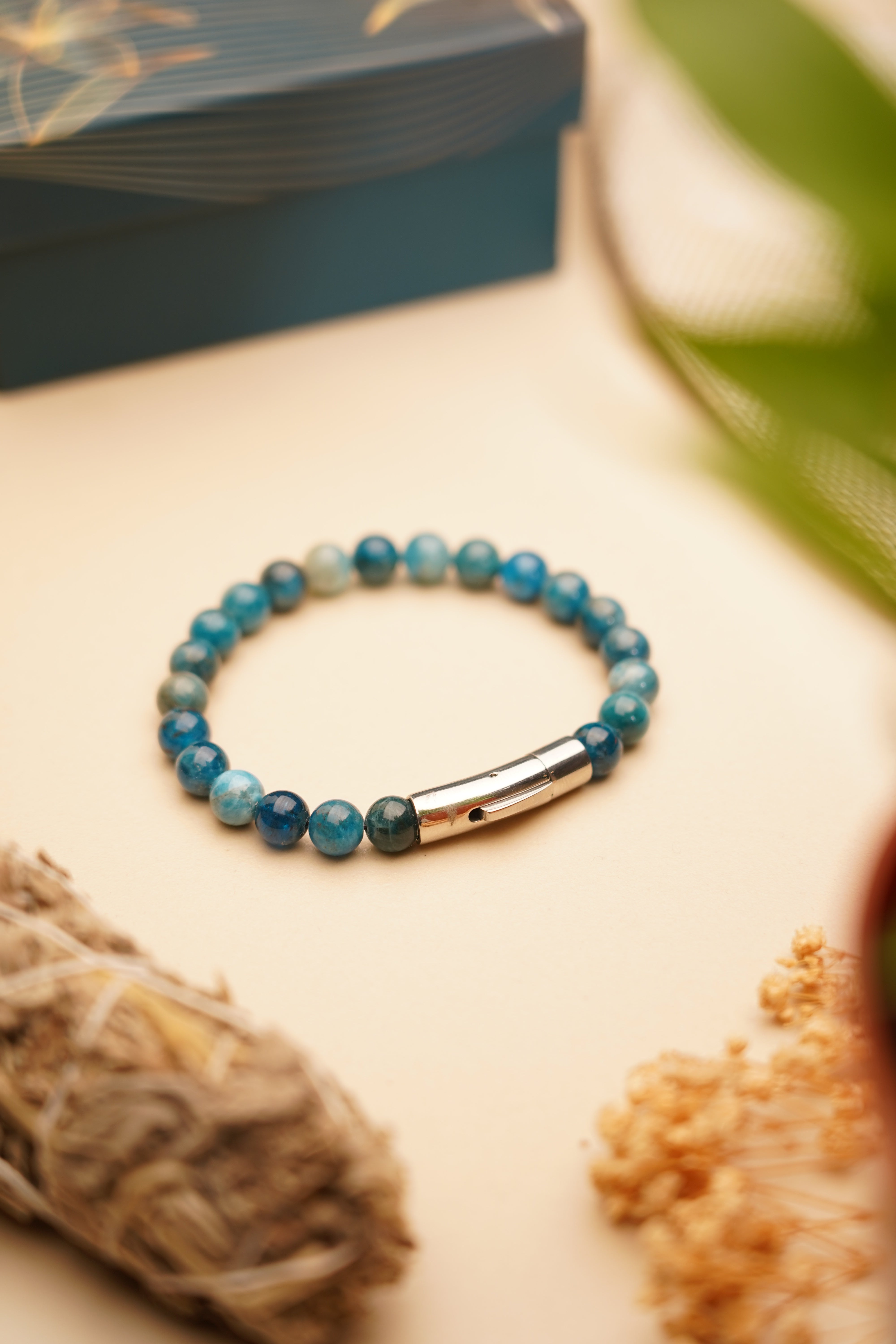 Blue Apatite TruFit Bracelet - The Stone of Clarity & Manifestation