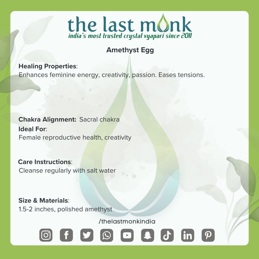 Amethyst Egg : Awaken Your Inner Peace and Spiritual GrowthThe Last Monk