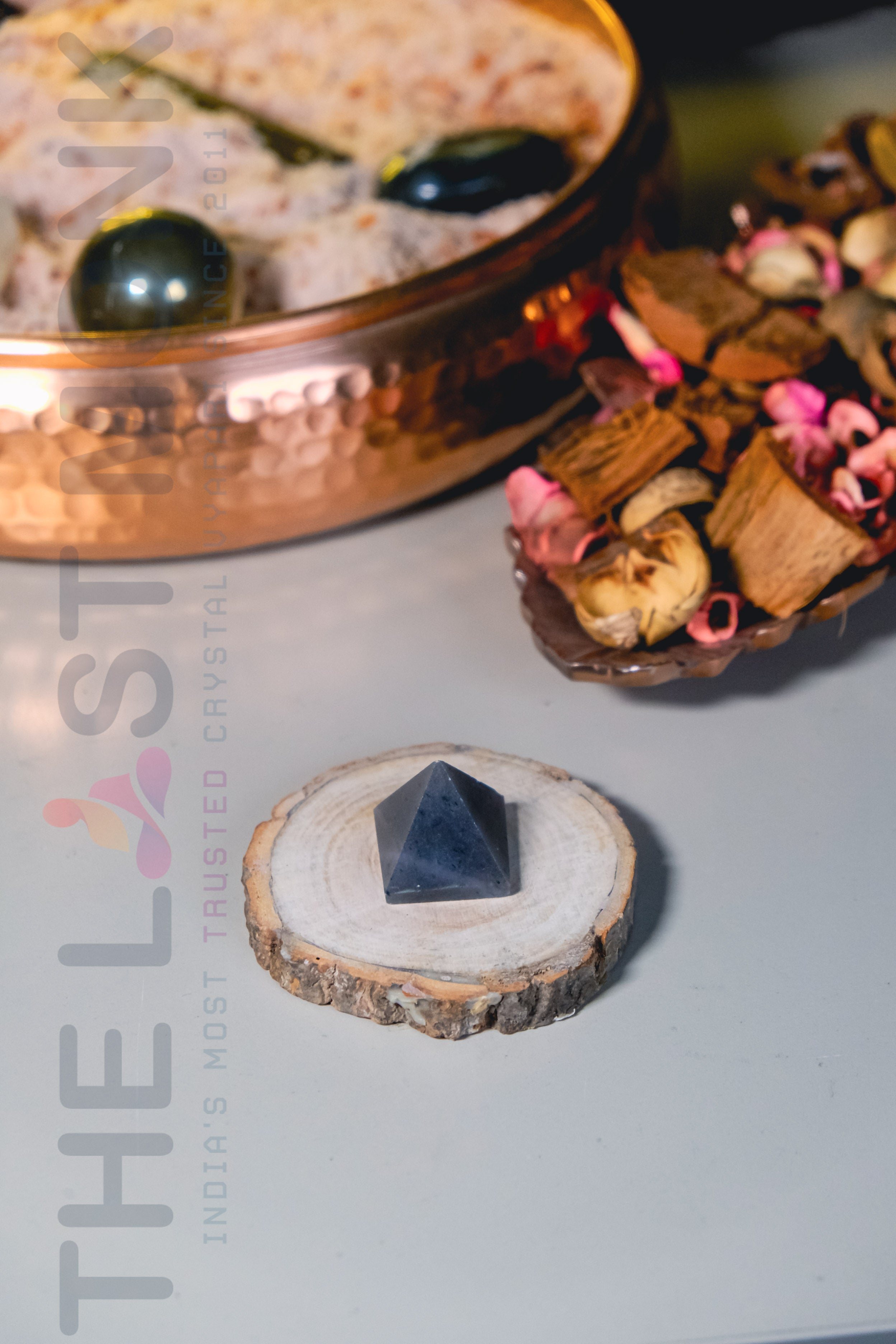 Grey Agate Pyramid : Find Balance, Stability, and GroundingThe Last Monk
