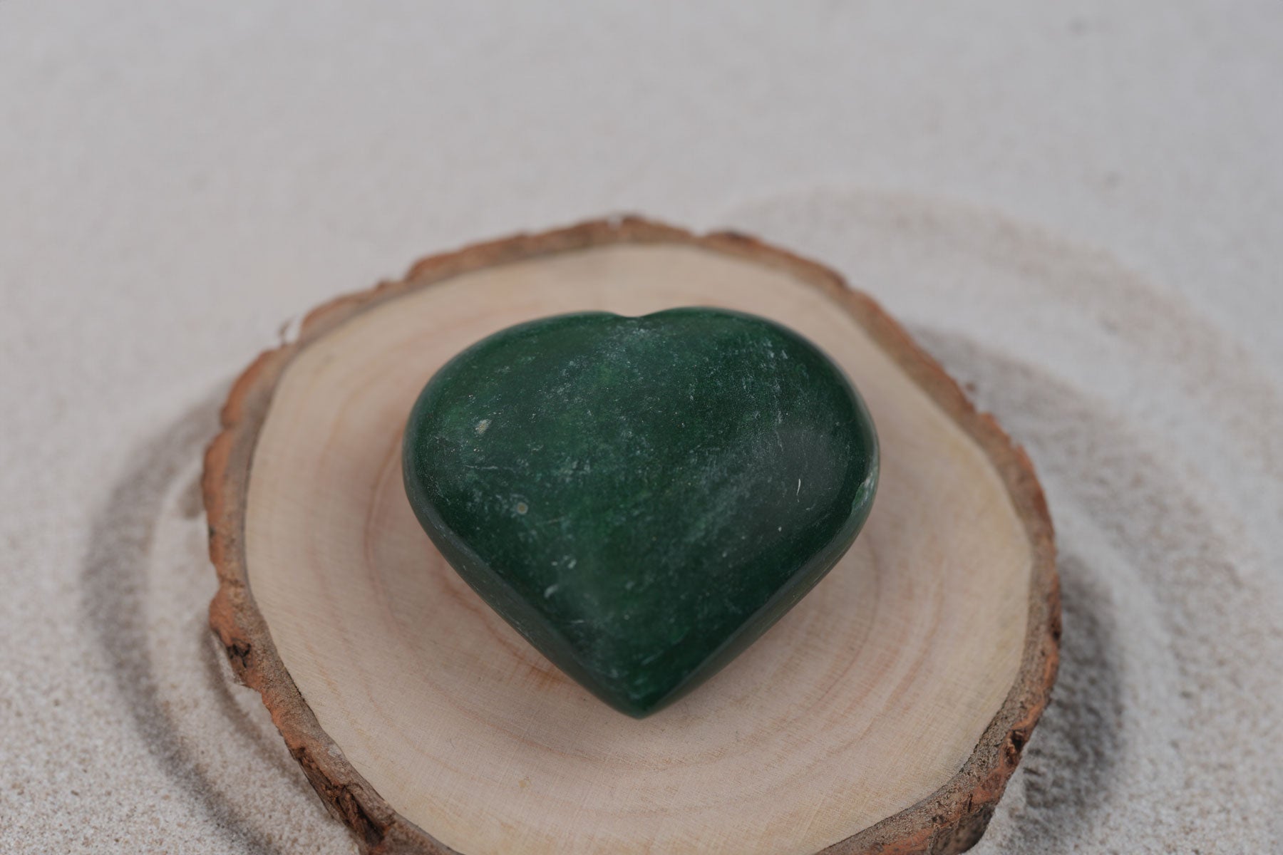 Green Jade Heart shaped : Harmonize Body, Mind, and SpiritThe Last Monk