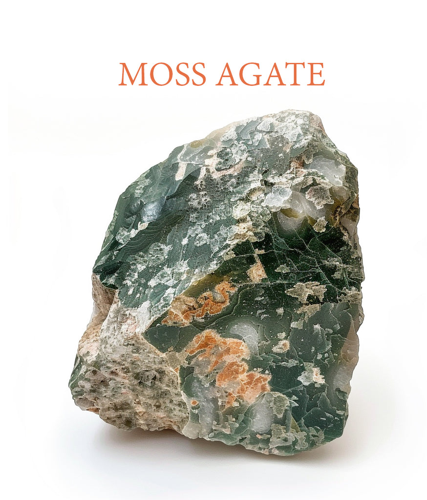 Moss Agate Bracelet: Nature's Tranquility, Grounding Harmony Image 1