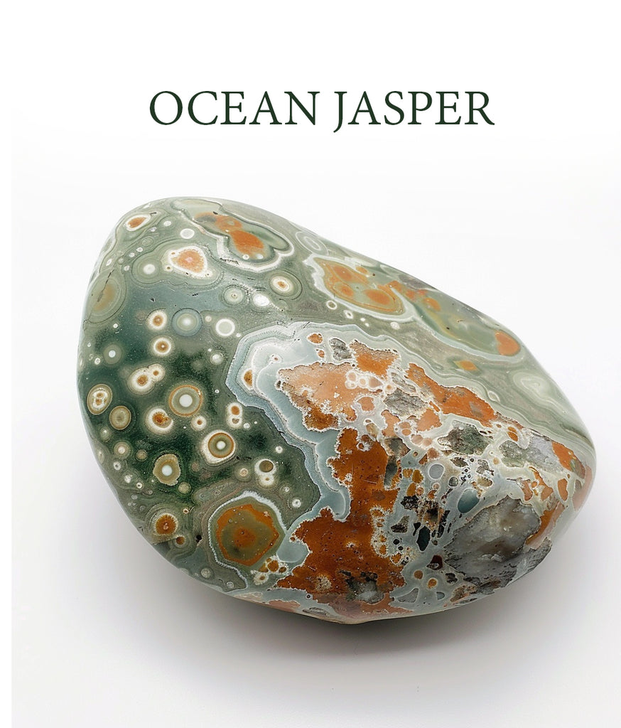 Ocean Jasper Bracelet: Captivating Waves, Harmony Infused Image 1