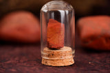 Vibrant Red Jasper Raw Natural Stone Glass Vase Decor