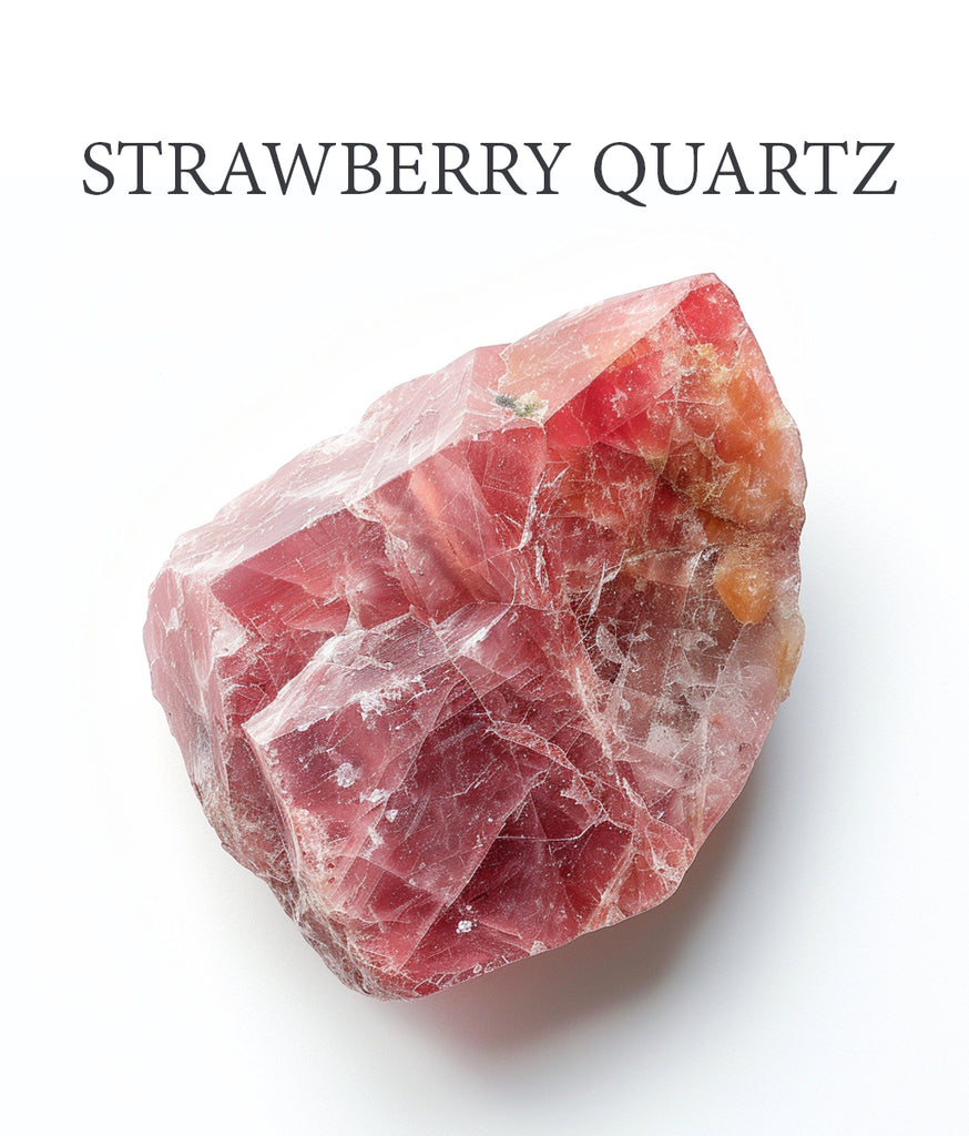 Strawberry Quartz Love Pendant Necklace: Embrace Love and Compassion Image 1