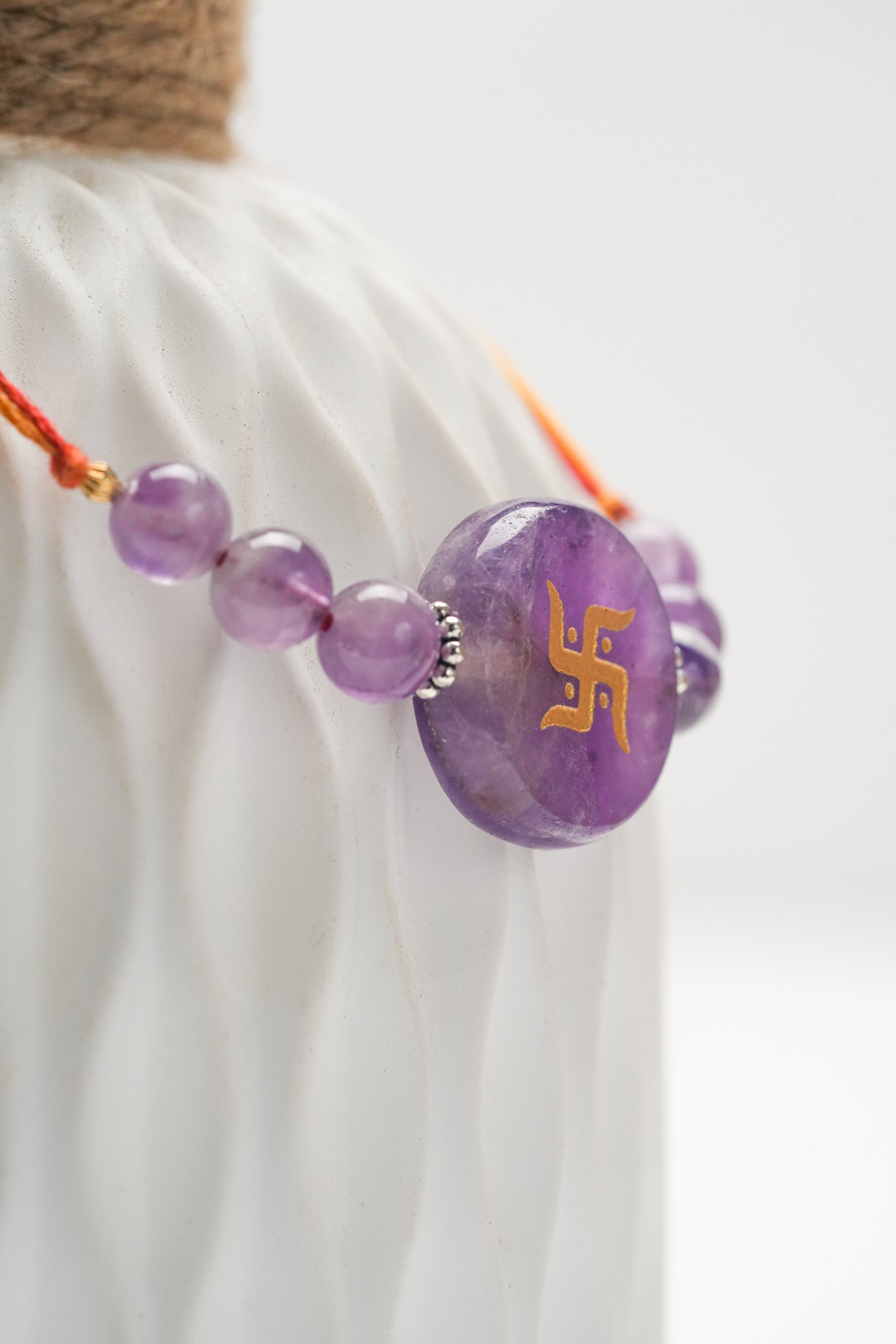 Natural Amethyst Rakhi