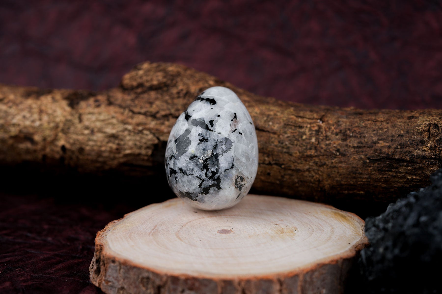 Moonstone Egg shape : Embrace the Mystical Energy of the MoonThe Last Monk