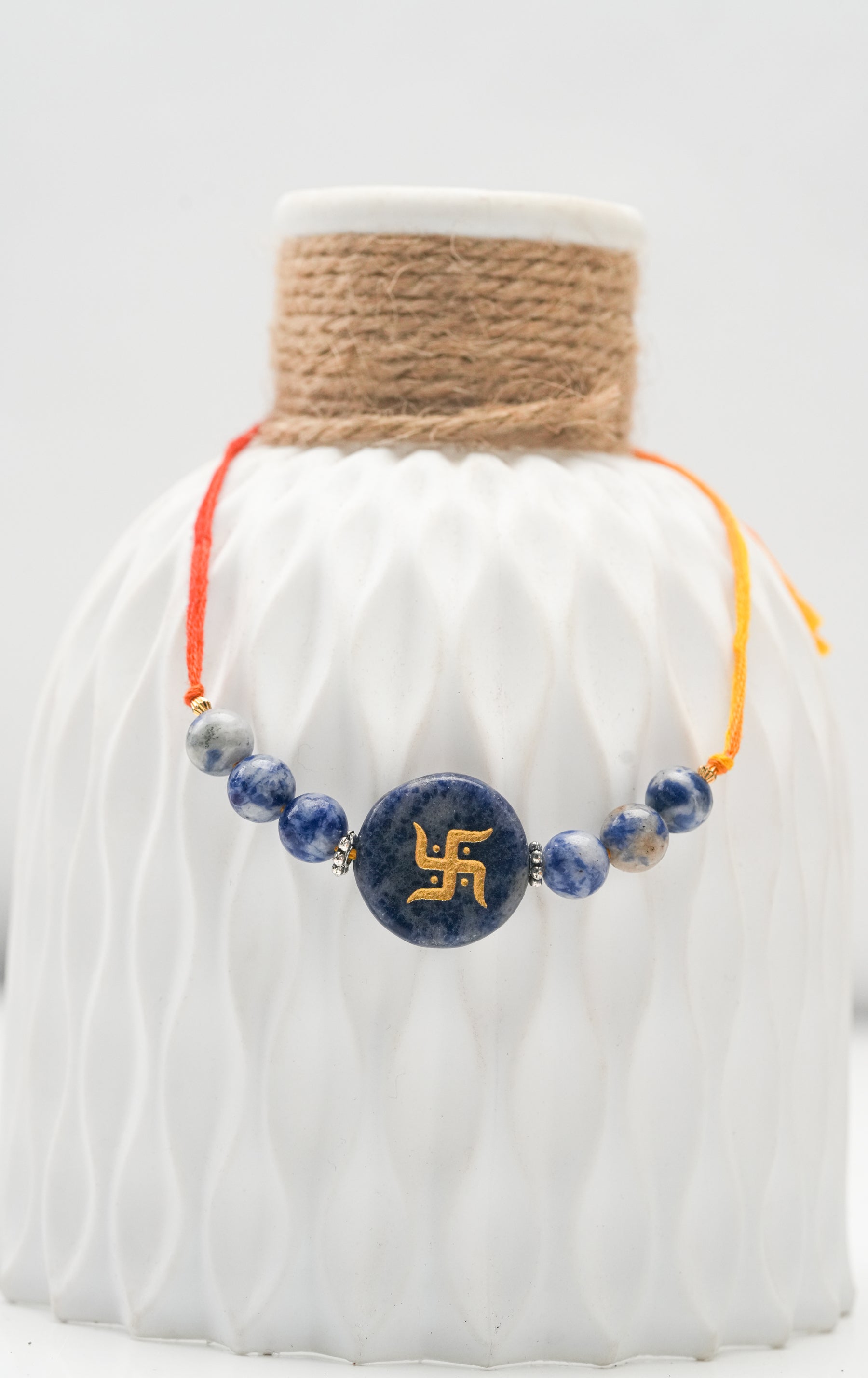 Natural Lapis Lazuli Rakhi