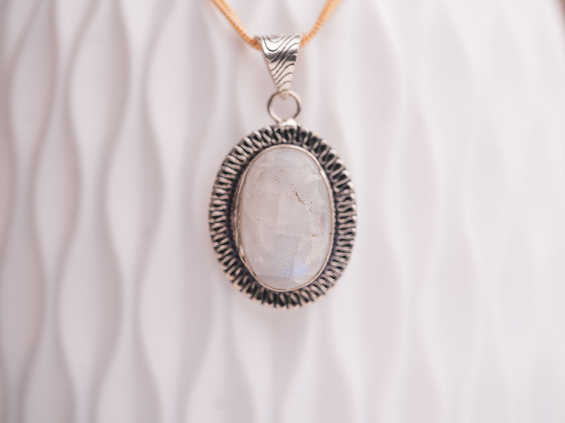Moonstone Oval Pendant : Harness the Magic and Feminine Energy