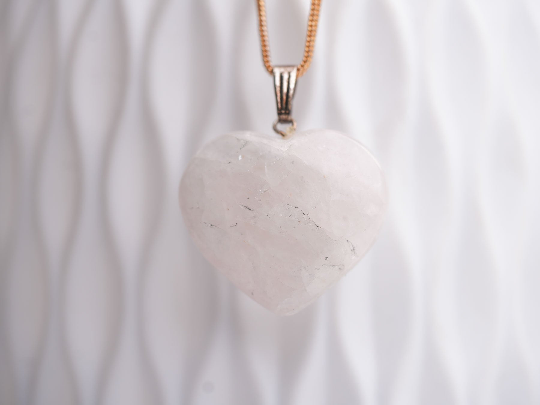 Rose Quartz Heart Pendant: Wear Love and Harmony Close to Your Heart.