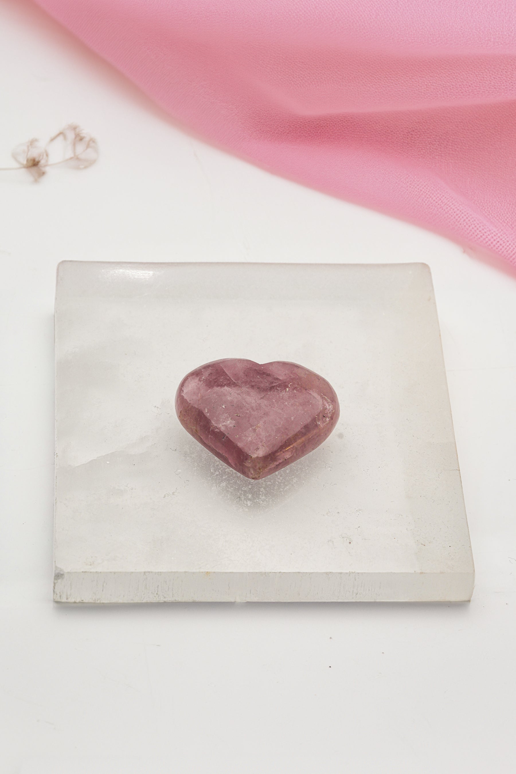 Rose Quartz Heart Stone