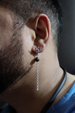 Trishul Pyrite Earrings for Men and Women - Channeling Strength and Style